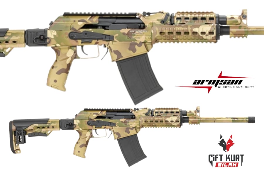 Armsan RS-S1 12 Şarjörlü Yarı Otomatik Camo Kamuflaj Av Tüfeği